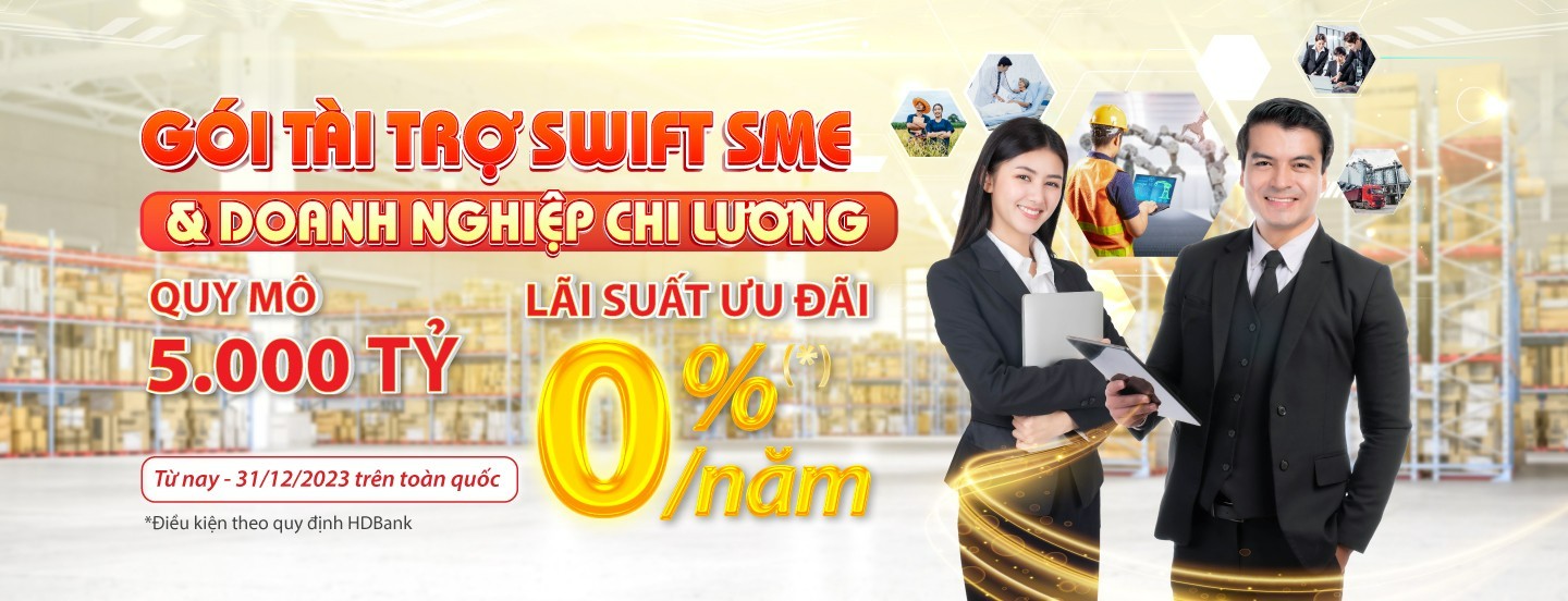 HDBank mở chương trình cho vay 10.000 tỷ đồng lãi suất ưu đãi 0% 