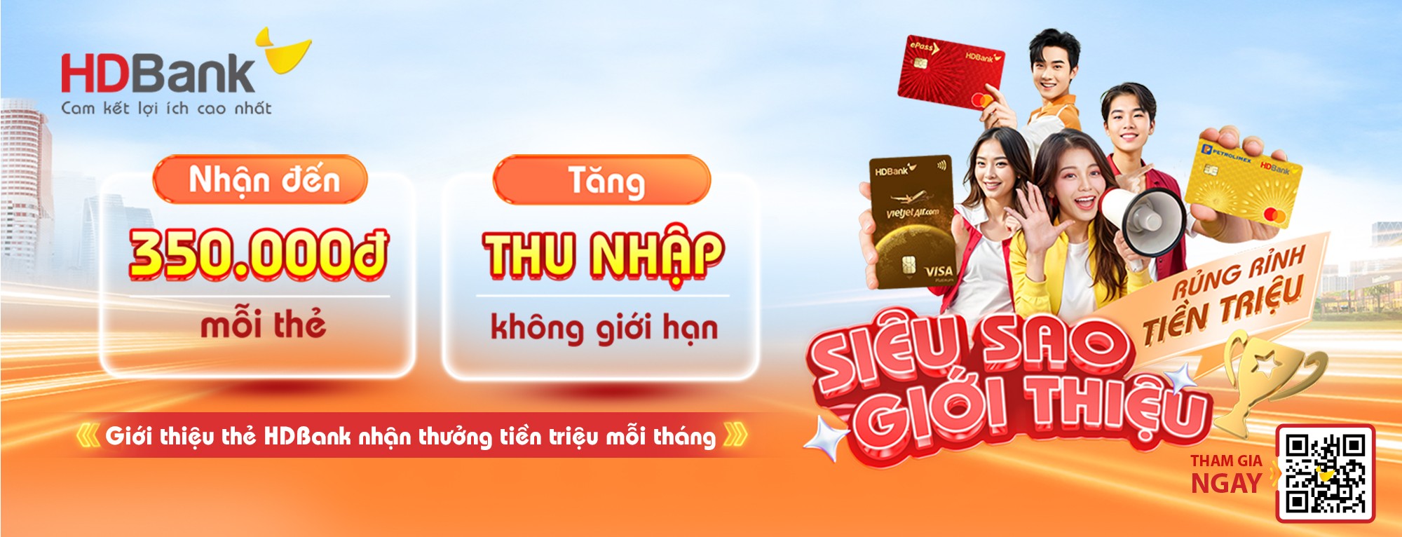 GIỚI THIỆU THẺ HDBANK – NHẬN THƯỞNG KHÔNG GIỚI HẠN! | HDBank