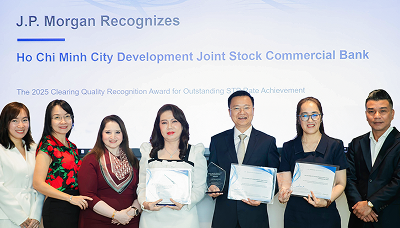 HDBank nhận giải thưởng Chất lượng Thanh toán Toàn cầu 2025