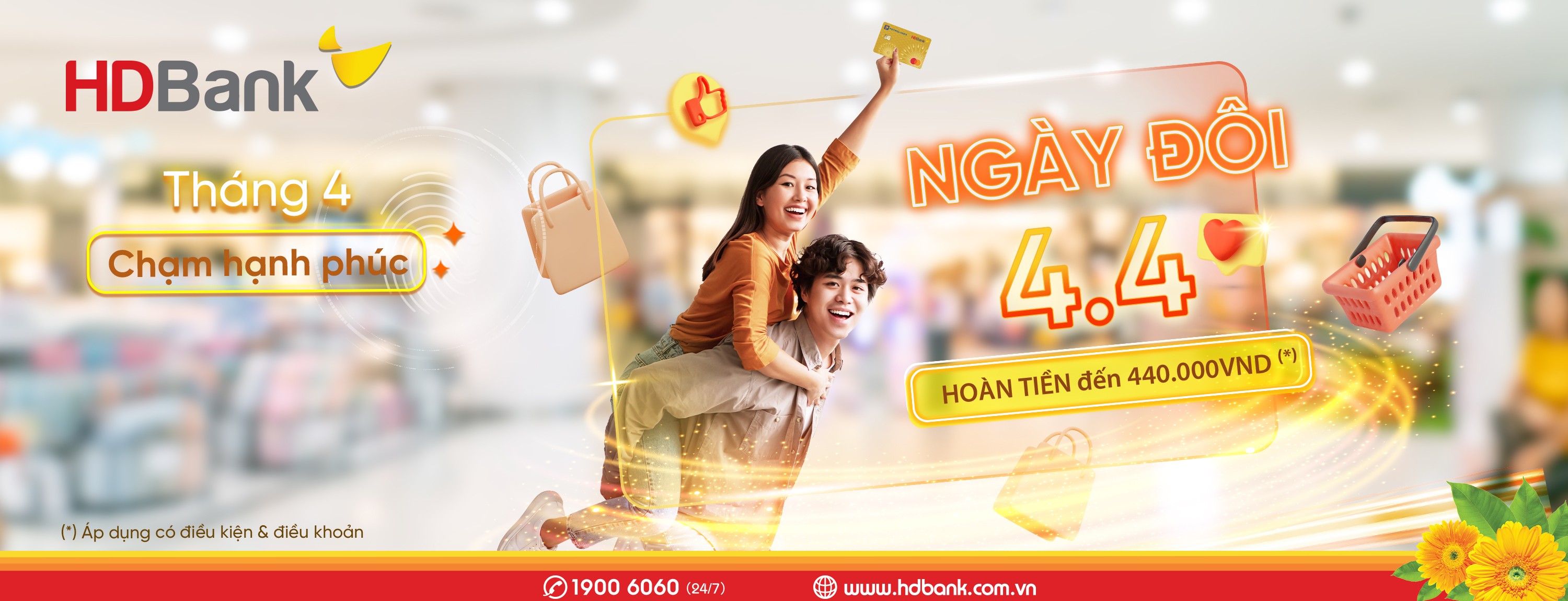 CHƯƠNG TRÌNH KHUYẾN MÃI HOÀN TIỀN NGÀY ĐÔI | HDBank