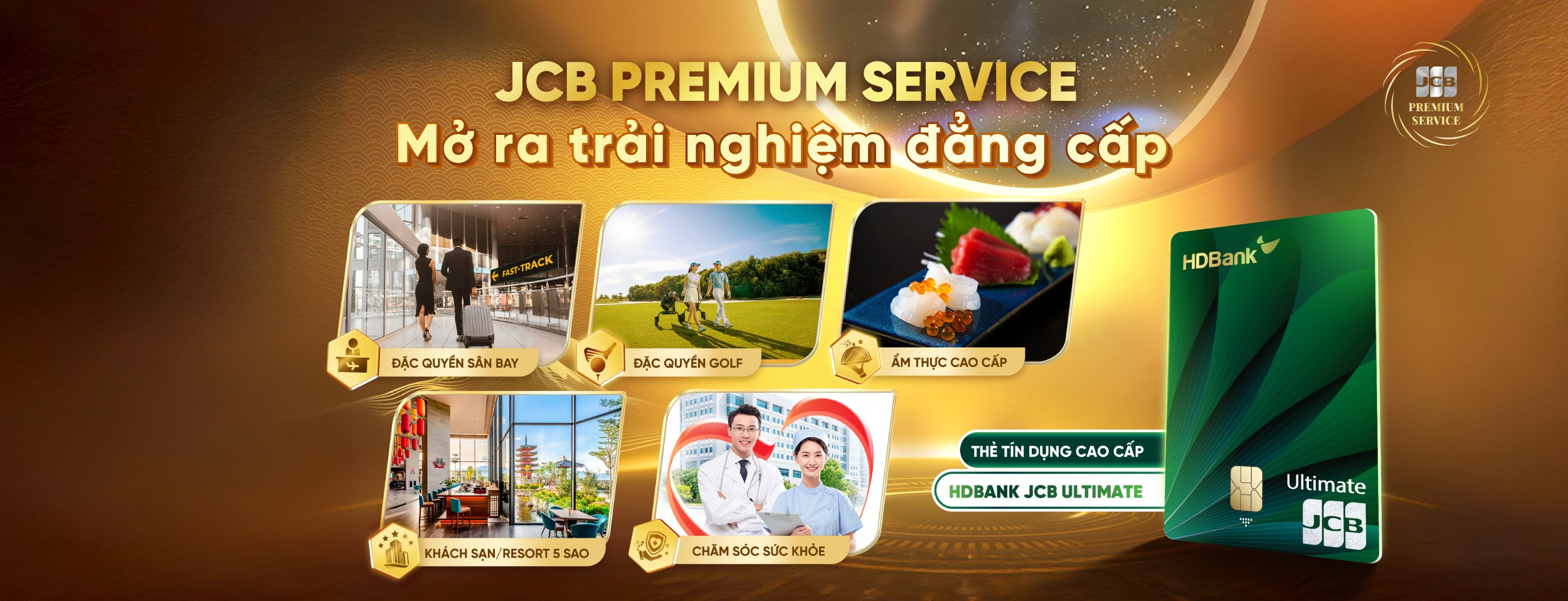 ĐẶC QUYỀN JCB PREMIUM SERVICE 2026 | HDBank