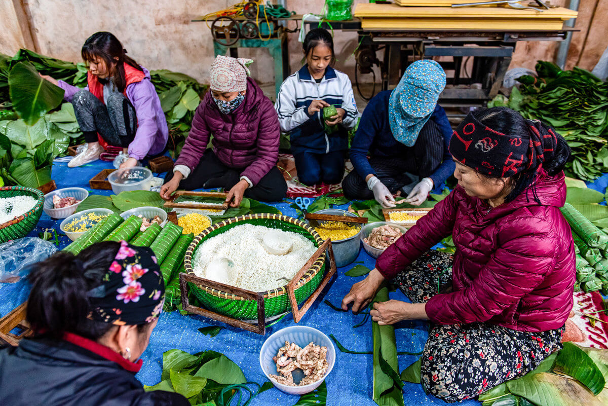 Phong tục nấu bánh chưng, bánh tét trong ngày Tết cổ truyền