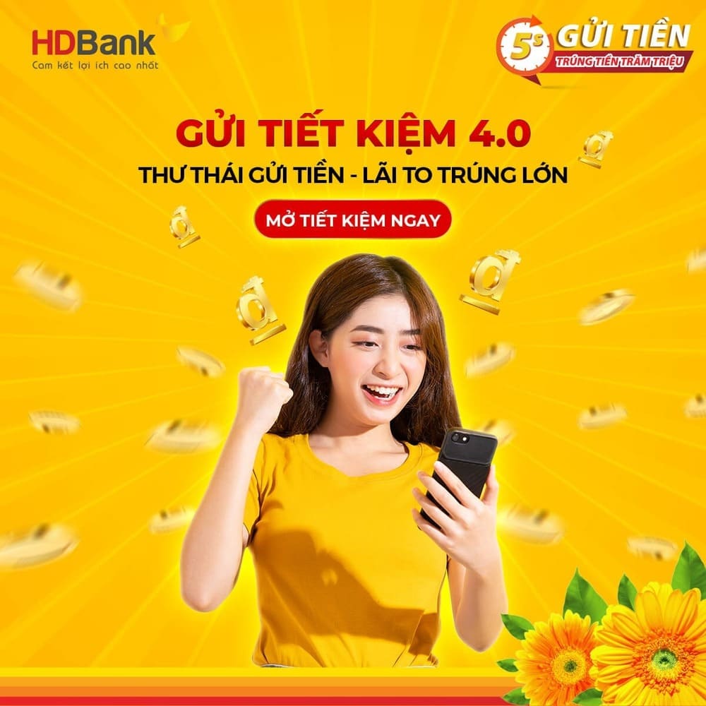 Gửi tiết kiệm online ngân hàng HDBank an toàn